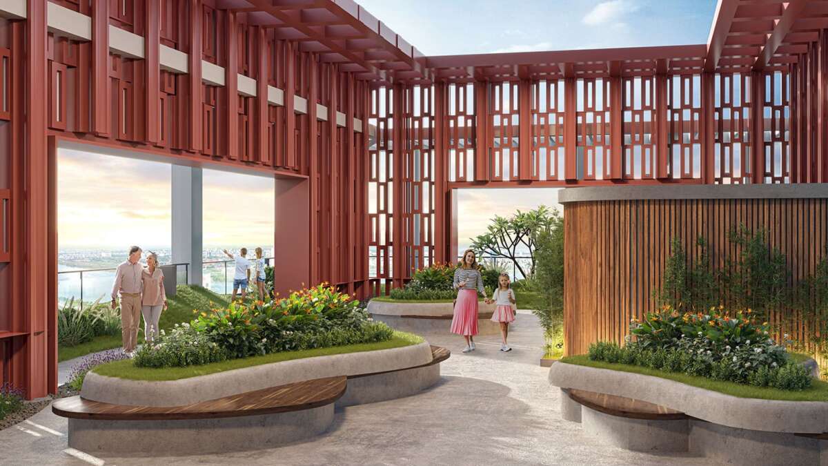 Phối cảnh tiện ích đẳng cấp bật nhất tại Sun Cosmo Residence được phát triển bởi Sun Group.
