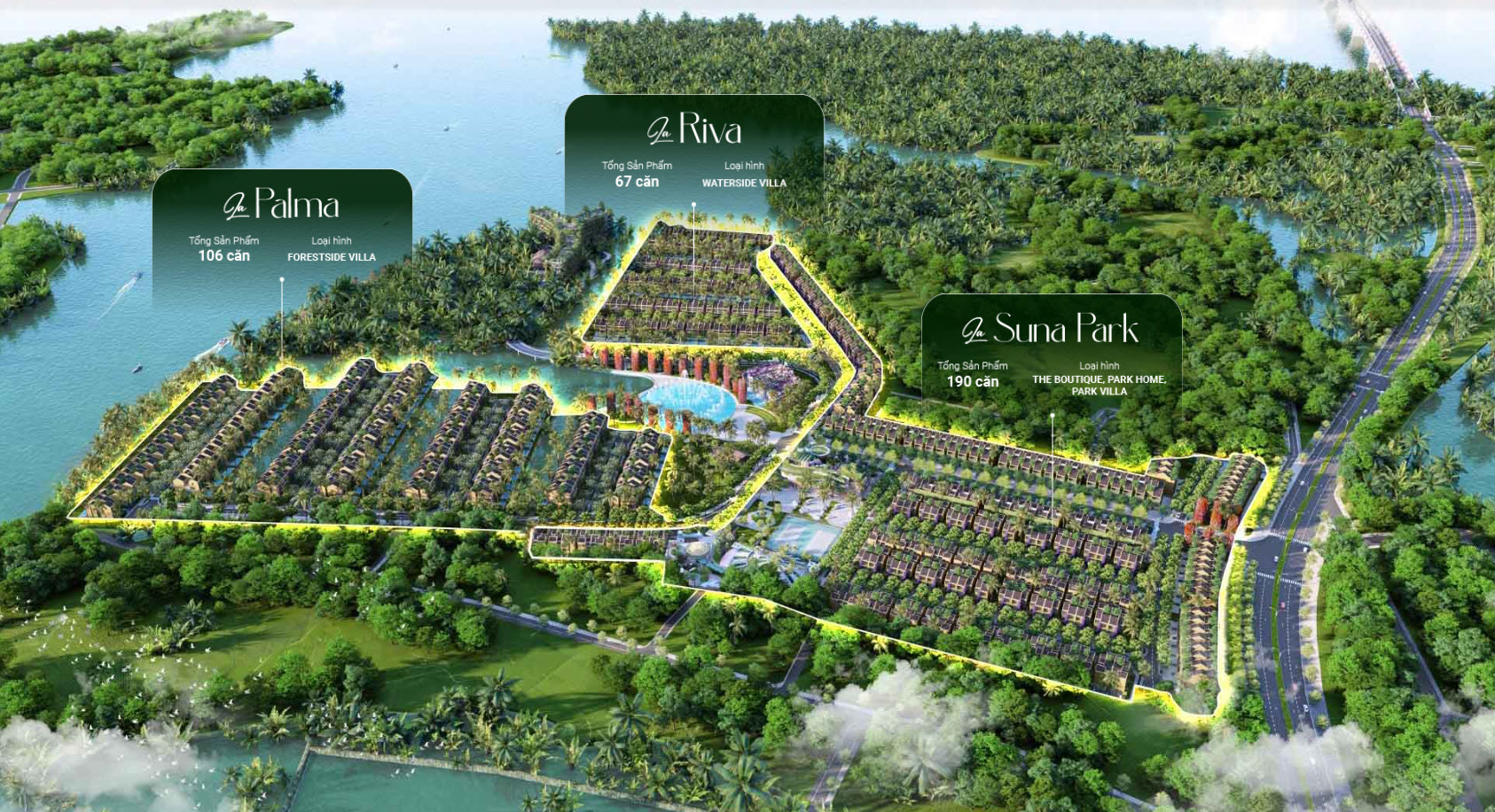 Casamia Balanca Hội An: Sống Khỏe Toàn Diện Bên Rừng Dừa Cửa Đại 4 Phối cảnh dự án Casamia Balanca Hoi An