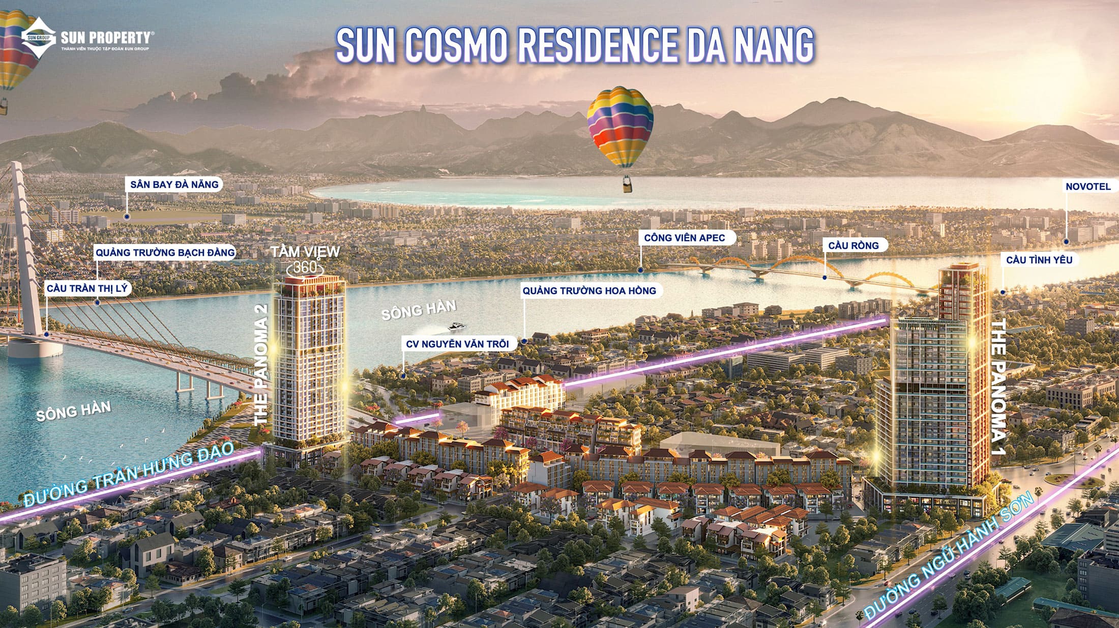 9 Siêu dự án Căn hộ & Biệt thự của Sun Group ở Đà Nẵng Không Thể Bỏ Qua 4 Sun Cosmo Residence Đà Nẵng giúp cư dân kết nối thuận tiện đến nhiều đia điểm nổi tiếng tại Đà Nẵng