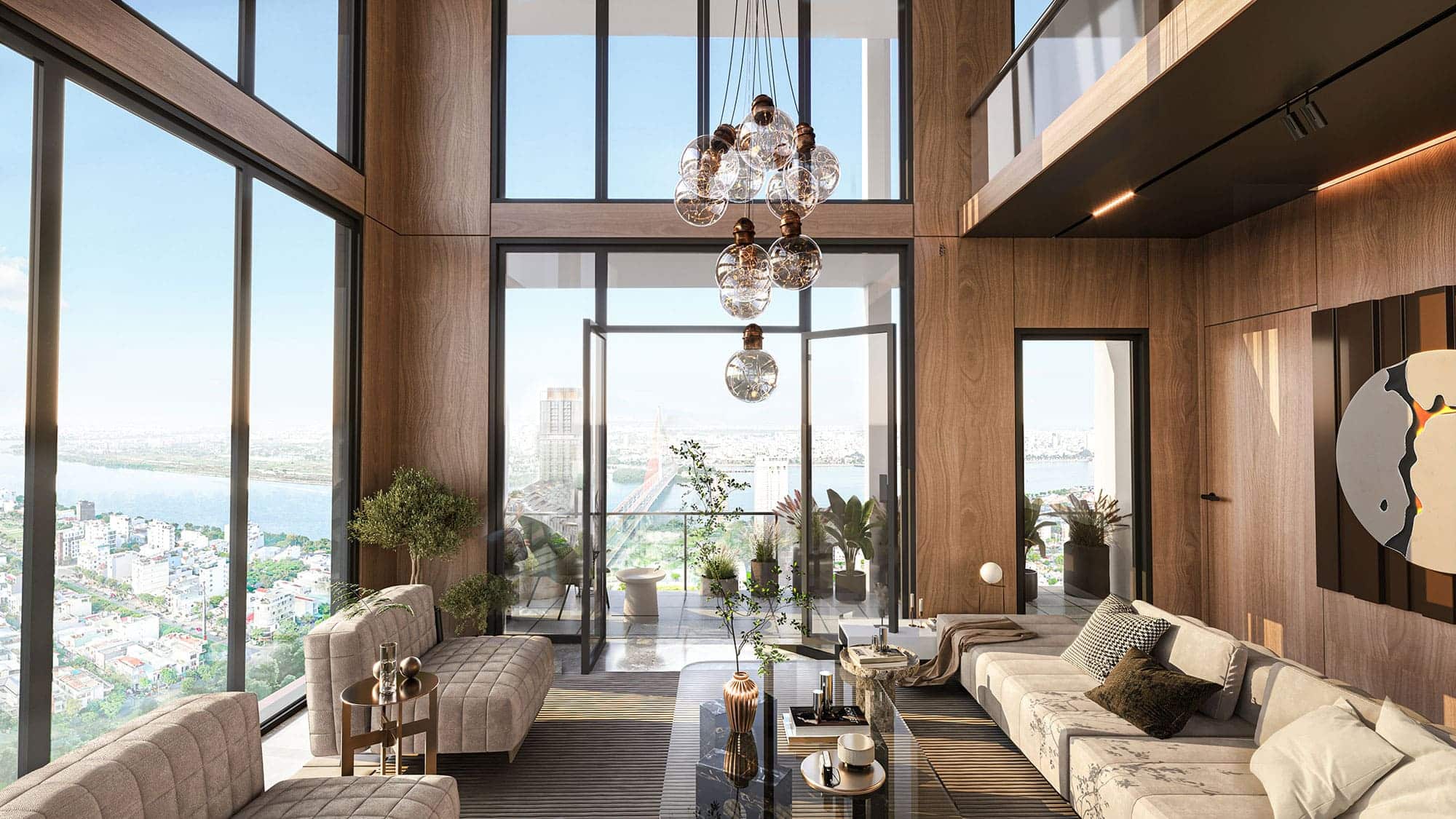 Hình ảnh phối cảnh nội thất căn hộ Sun Cosmo Residence Đà Nẵng được phát triển bởi Sun Group