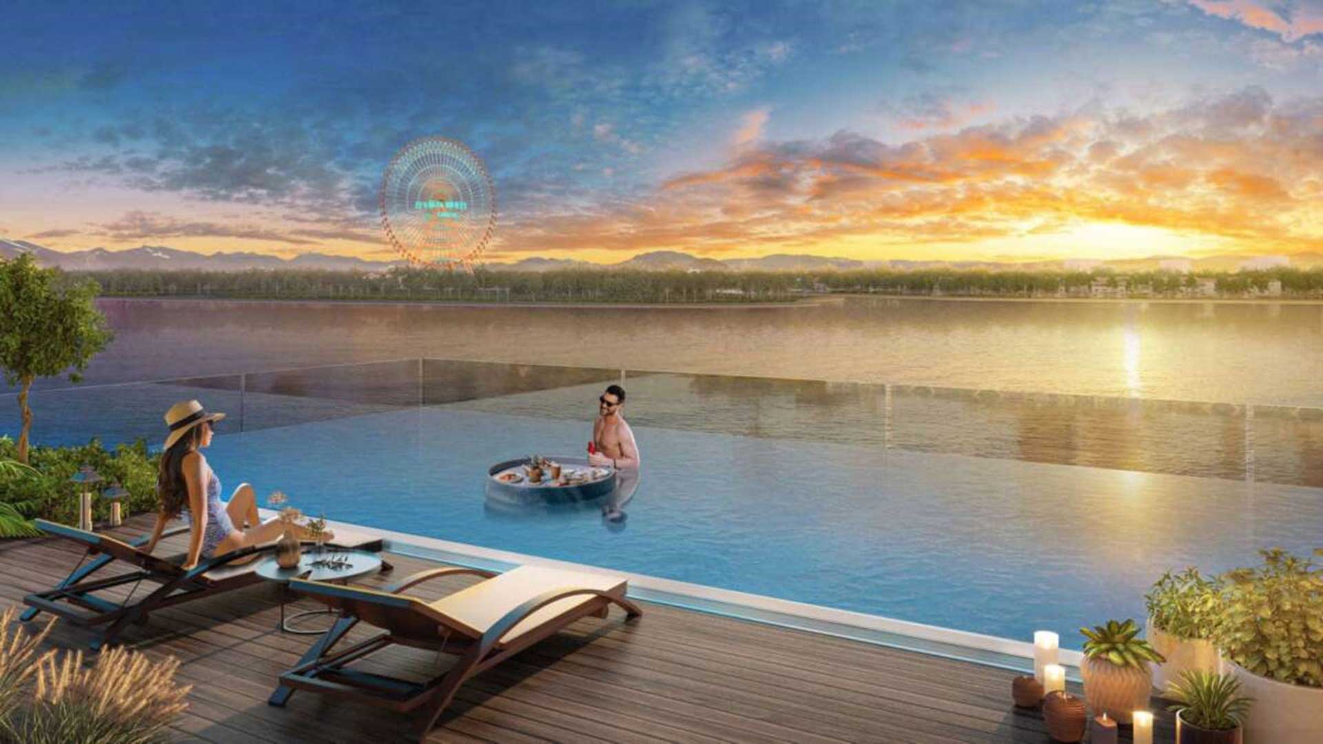 Hồ bơi cao tầng đẳng cấp tại Dự án Căn hộ