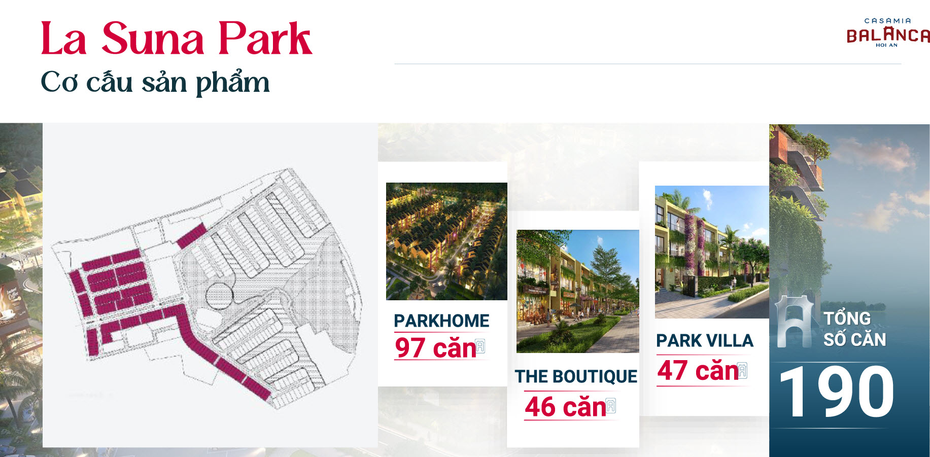 Khu đô thị Casamia Balanca Hội An: Chính sách, bảng hàng và giá bán 4 La Suna Park Casamia Balanca Hội An