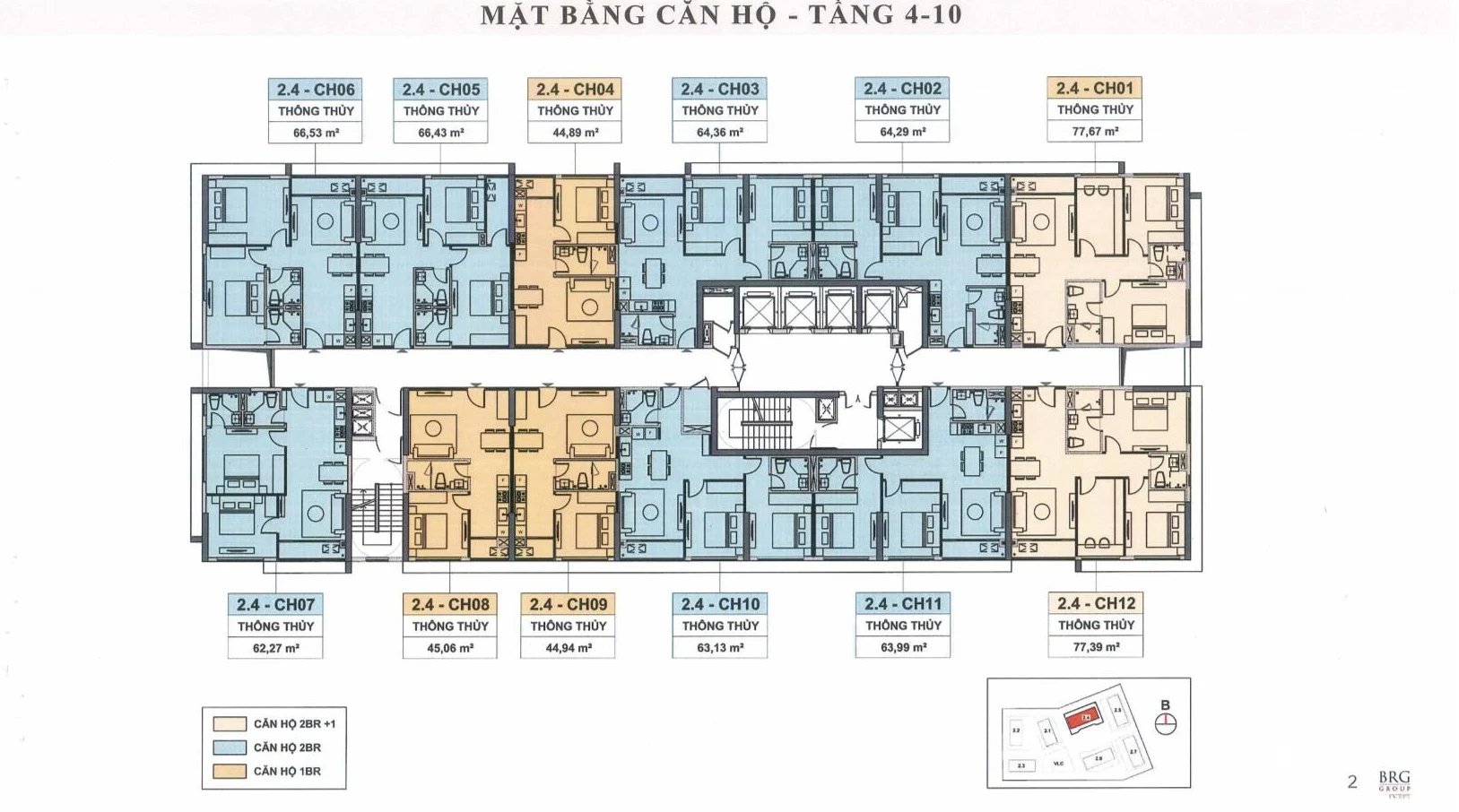 Mặt Bằng Căn Hộ Capital Square Đà Nẵng: Sống Đẳng Cấp Bên Sông Hàn 2 MBT4-10 Căn hộ Capital Square Đà Nẵng