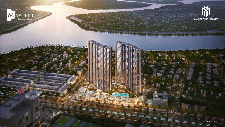 Phối cảnh ban đemo tại Căn Hộ Masteri Rivera Đà Nẵng