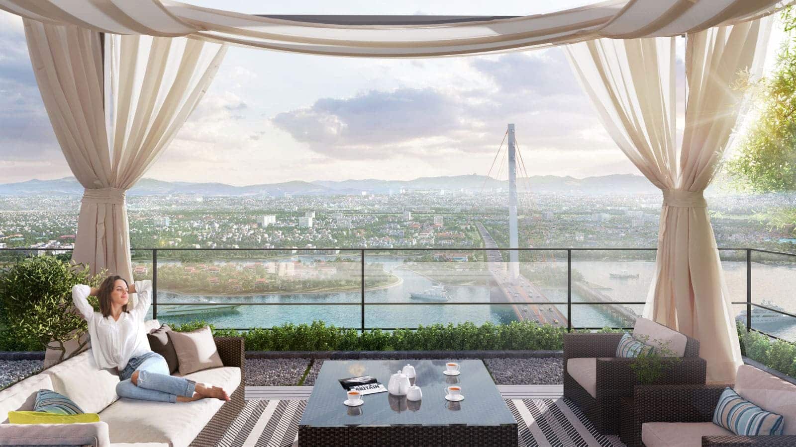 Phối cảnh tiện ích đẳng cấp bật nhất tại Sun Cosmo Residence được phát triển bởi Sun Group.
