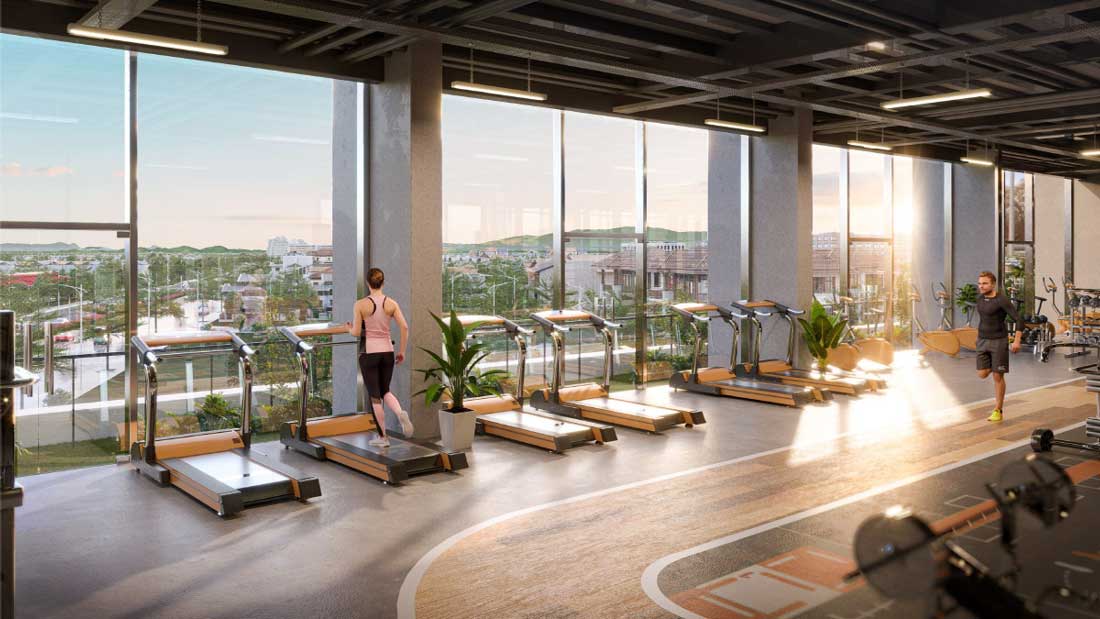 Phòng Gym hiện địa