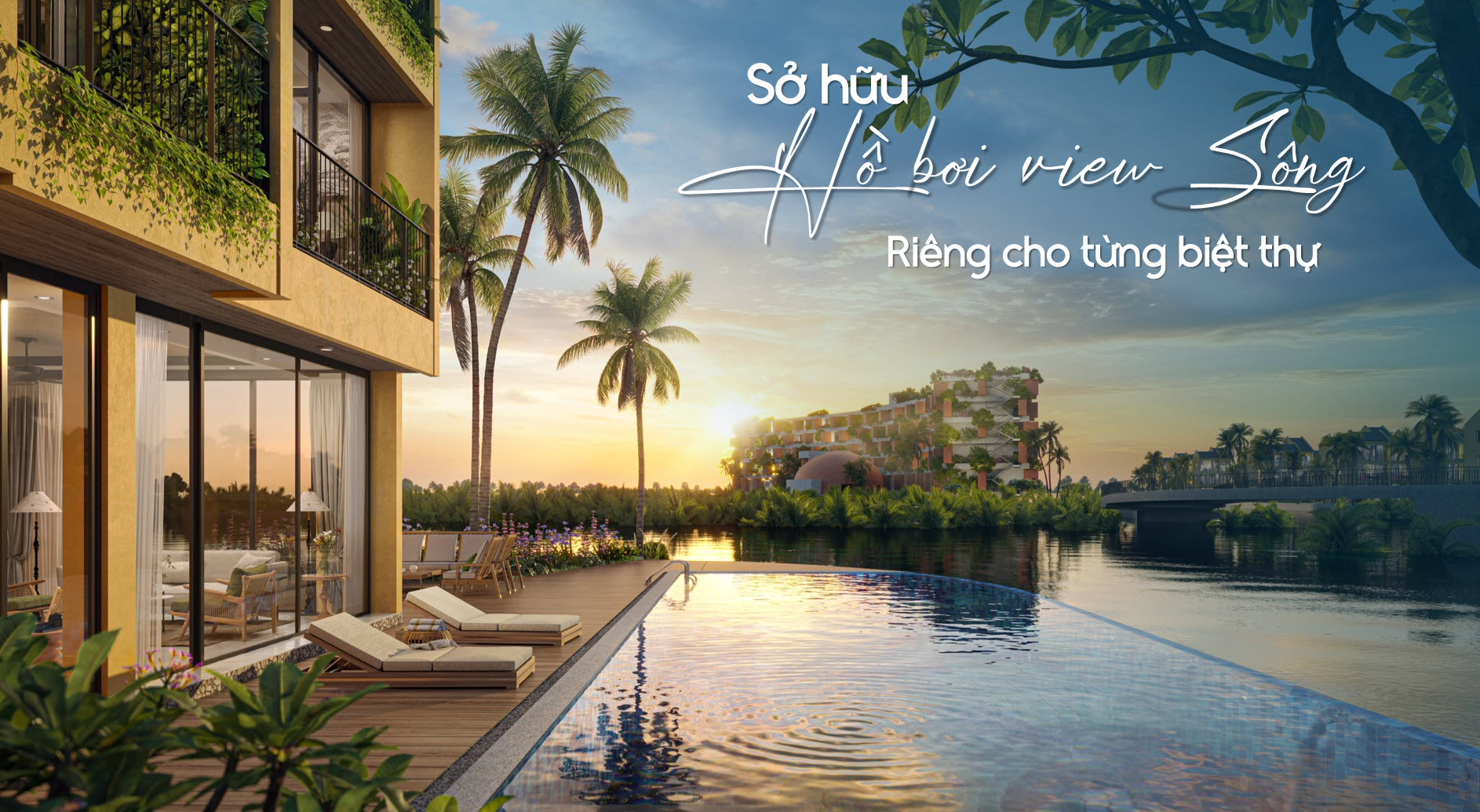 Khu đô thị Casamia Balanca Hội An: Chính sách, bảng hàng và giá bán 8 Sở hữu hồ bơi View Sông riêng cho từng biệt thự tại Casamia Balanca Hội An 1