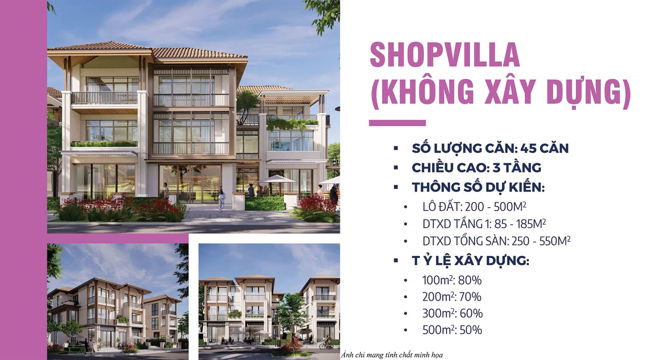 Thông tin loại hình sản phẩm Shopvilla tại dự án Sun Cosmo Residence Đà Nẵng