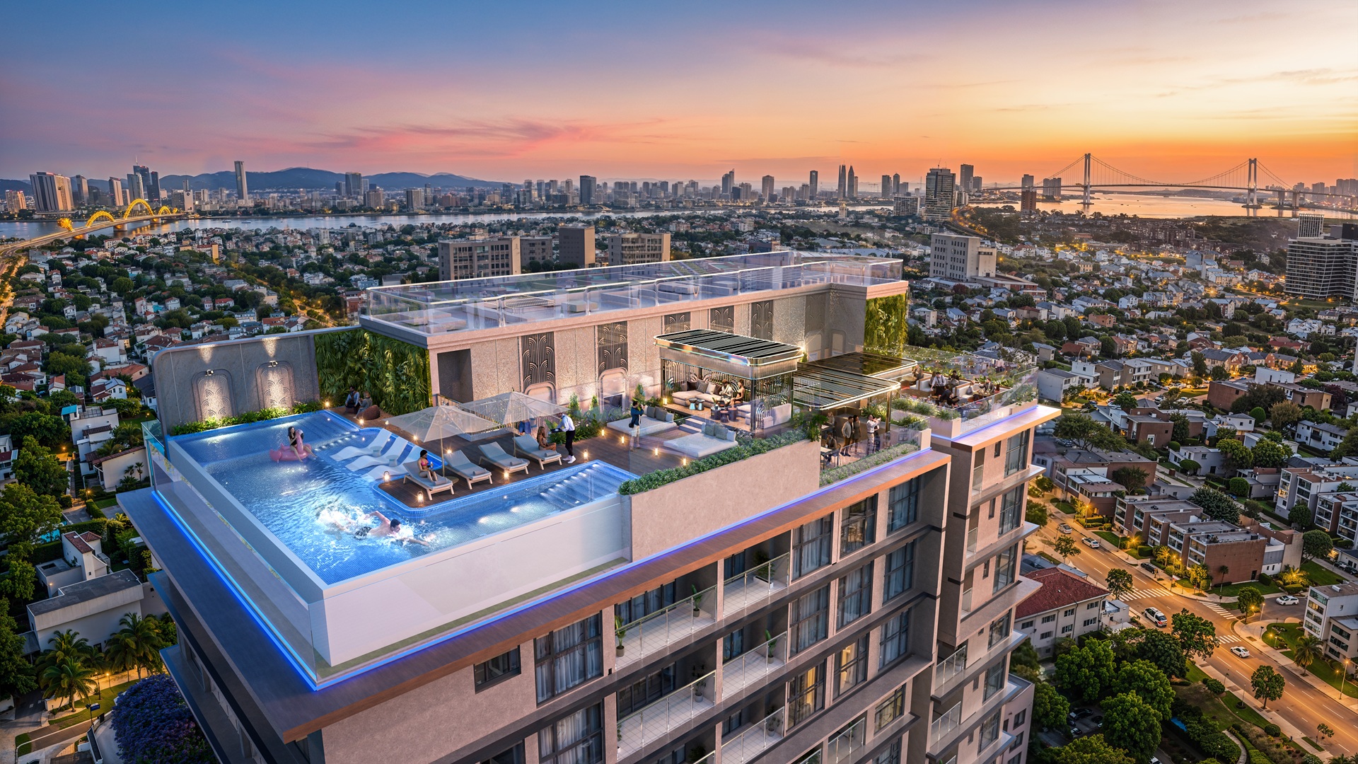 Giải Mã Sức Hút Căn Hộ Futa Kim An "Cỗ Máy In Tiền" Mặt Biển Mỹ Khê 6 Phối cảnh View Hồ Bơi Futa Kim An Đà Nẵng