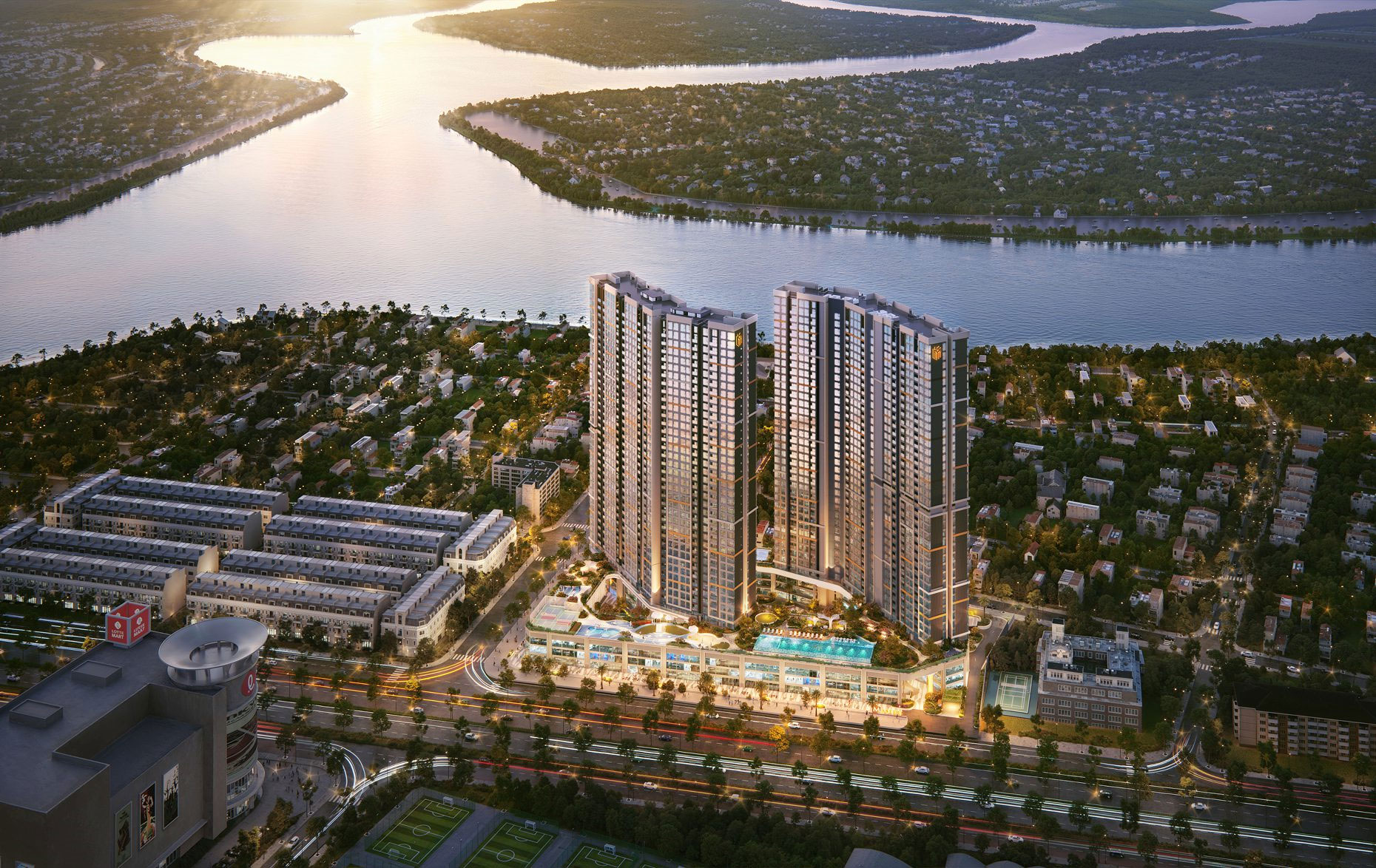 Trang chủ 20 Phối cảnh góc View Sông Căn hộ Masteri Rivera Đà Nẵng góc view ngã ba sông Hàn