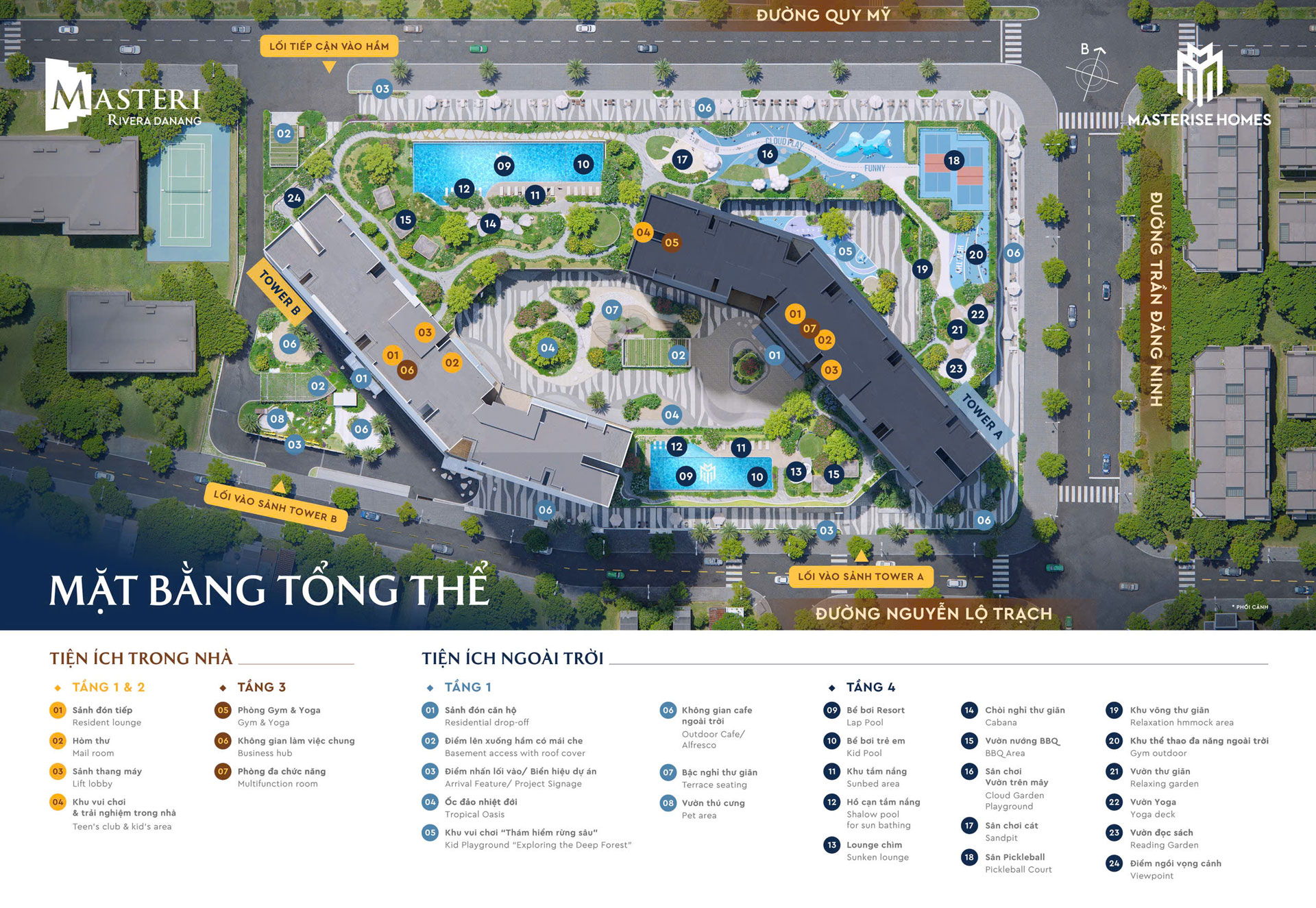 Trang chủ 22 Danh sách tiện ích tại Căn hộ Masteri Rivera Đà Nẵng với hơn 31 tiện ích