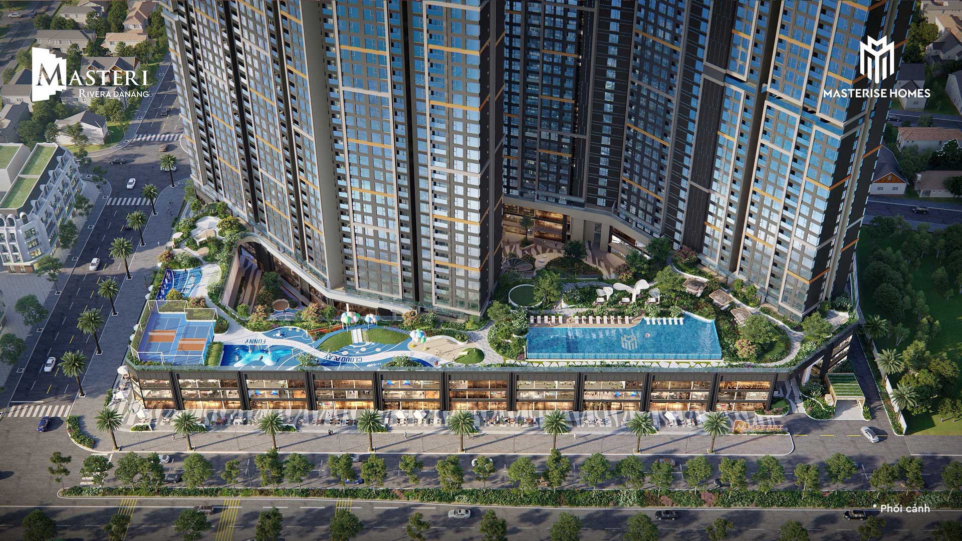 Trang chủ 32 Phối cảnh Thấp tầng căn hộ Masteri Rivera Đà Nẵng - Phát triển bởi Masterise Homes